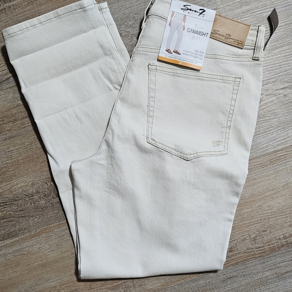 NWT Seven Premium, Modern,  Straight Leg,  Slim,  High Rise Size 12 - Picture 7 of 13